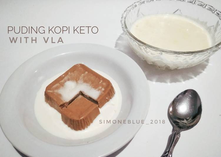 Puding Kopi Keto with Vla #ketopad