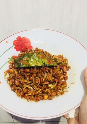 Foto resep Teri Kacang Balado (simple)
