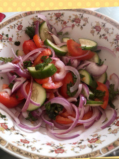 A picture of Kachumar salad.