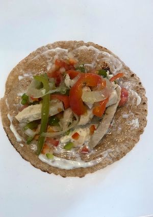 Una foto de Fajitas de pollo 🐔 🌮