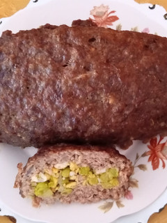 Una foto de Enrollado de carne molida