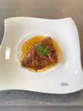 Foie de veau au vinaigre de framboises