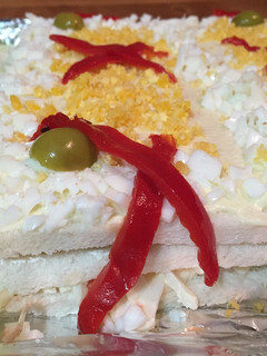 Una foto de Pastel frio de pan de molde