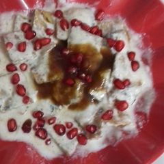 A picture of Leftover Chapati-Curd Chaat.