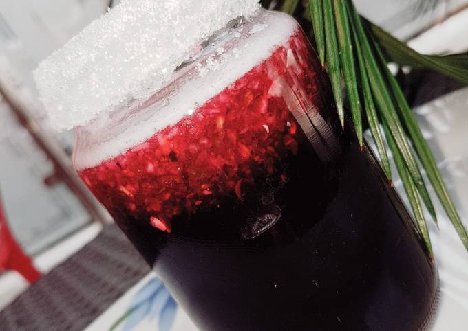 Simple Way to Make Speedy Hibiscus and Cucumber drink