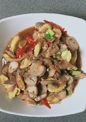 Foto resep Tumis Jamur Jagung Muda