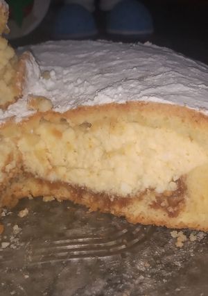 Una foto de Tarta de Ricota con Dulce de Leche