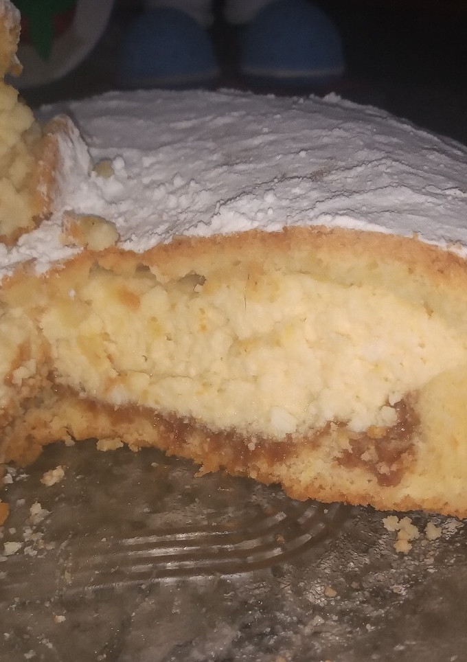 Una foto de Tarta de Ricota con Dulce de Leche