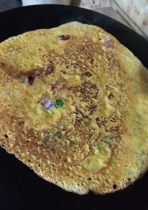 A picture of Besan ke chille😋😋.