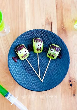 Une photo de Brochettes Frankenstein