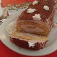 Rotolo farcito con panna e Nutella