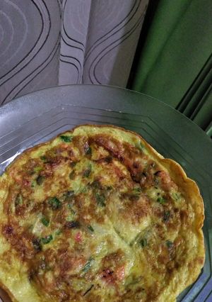 Foto resep Omelette Udang Sayur ala #DapoerVirgie
