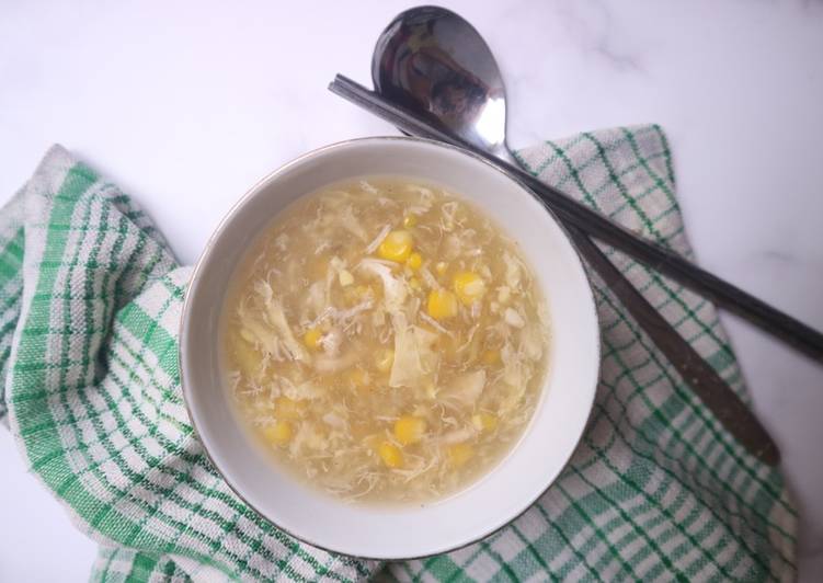 Recipe: Appetizing Sup kepiting jagung