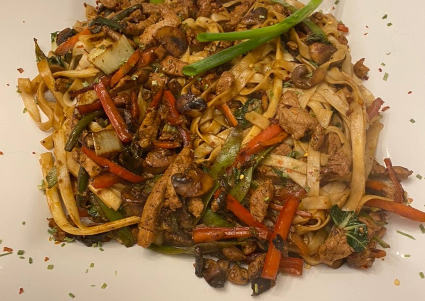 Spicy Pork Lo Mein