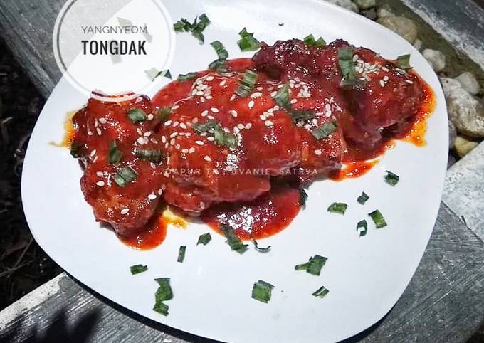 Ayam Pedas Korea (Yangnyeom Tongdak) #BikinRamadanBerkesan