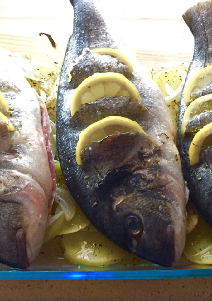 Una foto de Dorada al horno