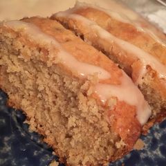 A picture of Banana Bread with dry fruits.