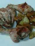 Coscette di pollo e patate al forno