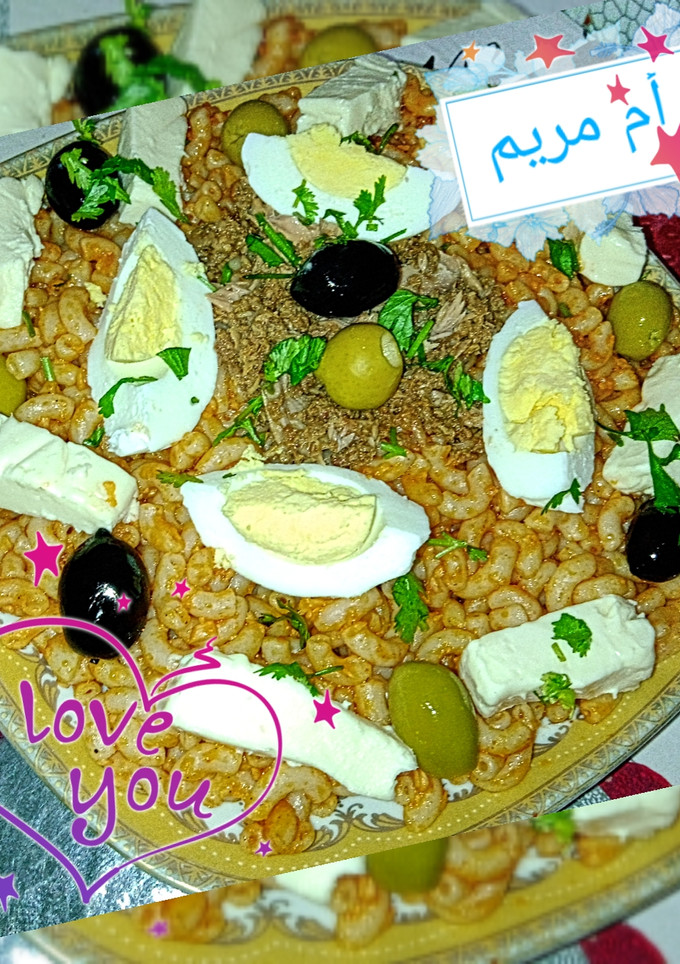 صورة لوصفة معكرونة اكسبراس بالثوم و التونة