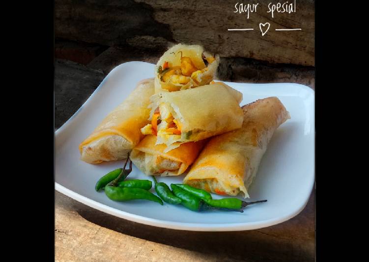 Lumpia isi sayuran spesial