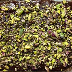 A picture of P: Pistachio Squares.