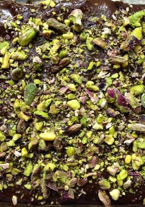 A picture of P: Pistachio Squares.