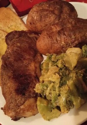 A picture of Emily's Steak Dinner.