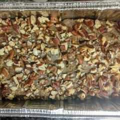 Una foto de Banana nut bread Vegan/Pan de plátano nuez vegano