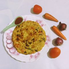 A picture of Noodles Omelette.