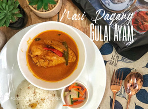 Gambar Nasi Dagang Gulai Ayam