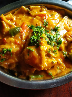 A picture of Dal dhokli.
