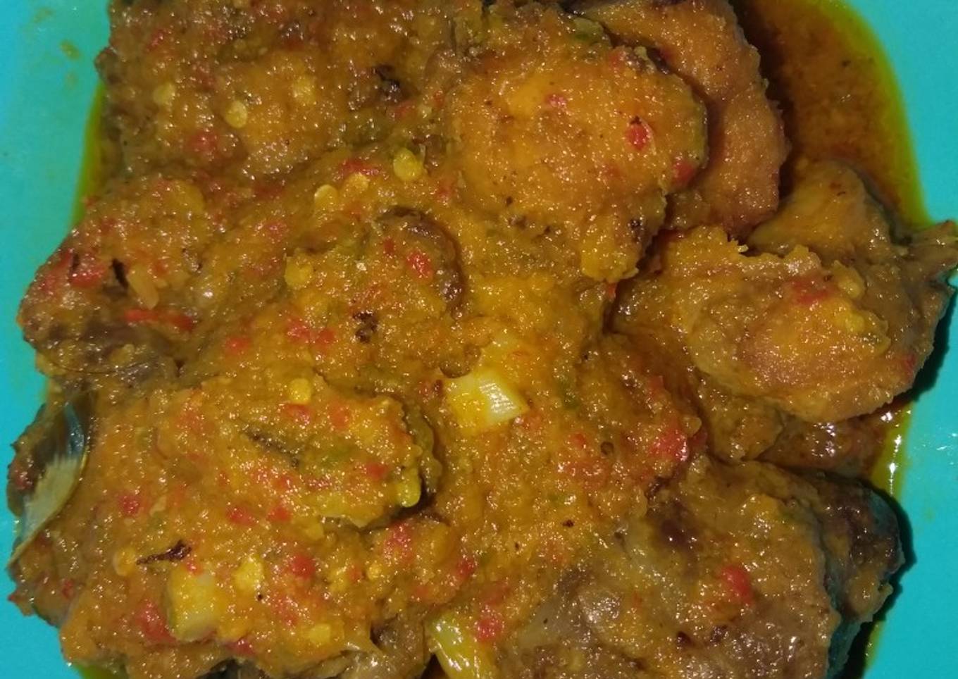 Rica-rica ayam, hati ampela