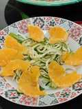 Ensalada de calabacín y naranja