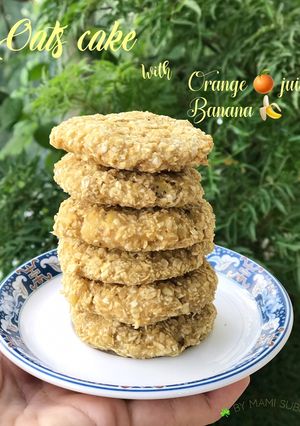 Hình của món Bánh yến mạch chuối cam.