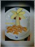 فواكه 🍎🍌🍊🍏 على شكل نخله 🌴