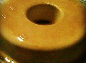 Una foto de Flan de batata o boniato
