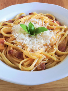 Carbonara tészta recept fotója