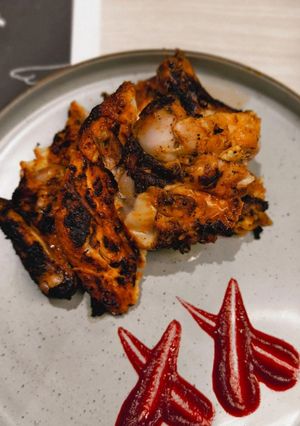 A picture of Maple BBQ Glazed Chicken Thighs.