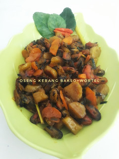 Foto resep Oseng Kerang Bakso+wortel