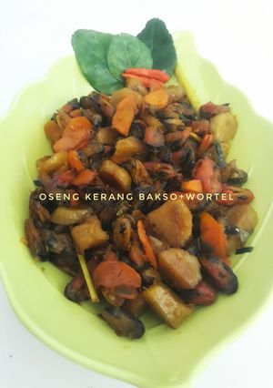 Foto resep Oseng Kerang Bakso+wortel