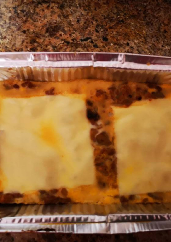 Una foto de Pastel de berenjena y carne