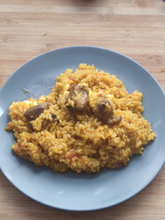 Una foto de Arroz meloso de costillas adobadas