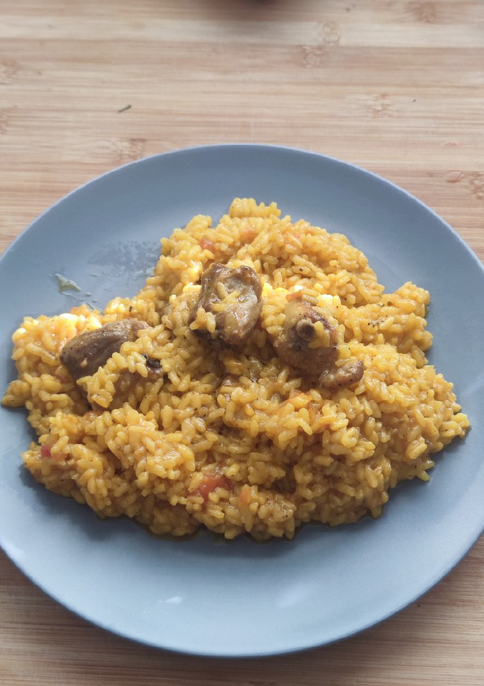 Una foto de Arroz meloso de costillas adobadas