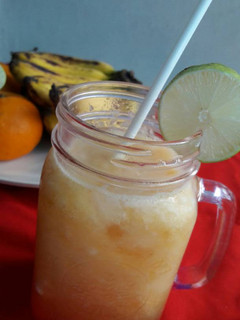 Foto resep Minuman jus campur melon jeruk dingin