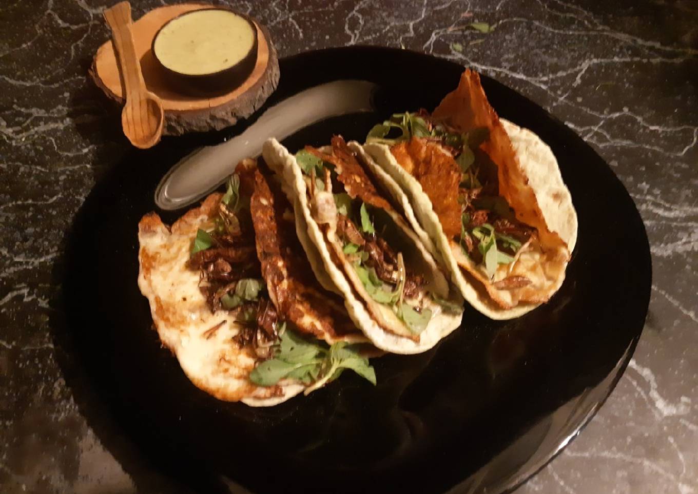 Tacos de quintoniles ahumados