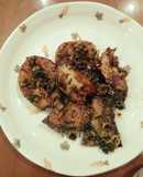 Cá lăng ngũ vị chiên sả chanh