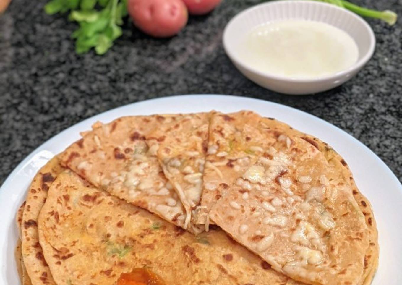 Soft and Crispy Aloo Parathas