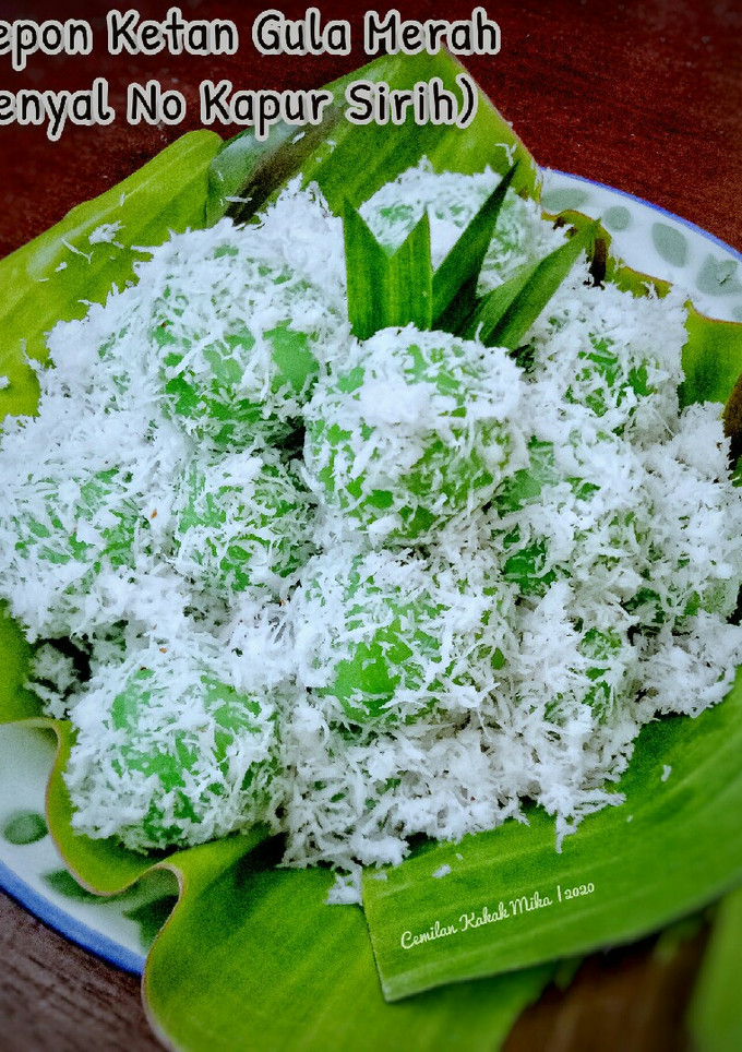 Foto resep Klepon Ketan Gula Merah (Kenyal No Kapur Sirih)