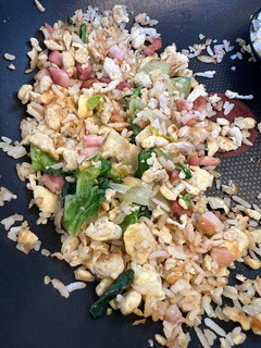 A picture of High Protein Lardon Fried Rice.