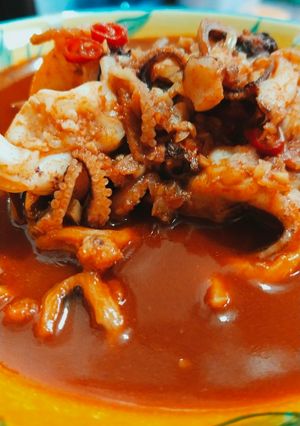 Foto resep Gurita masak merah